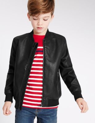 Faux Leather Jacket &#40;3-14 Years&#41;
